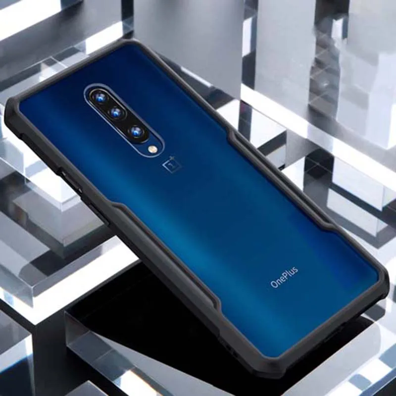 Black No Ring Xundd для OnePlus 7 Pro Чехол магнитный Автомобильный держатель Подставка кольцо на палец прозрачный PC TPU задняя крышка для Oneplus 7 Oneplus 7Pro чехол - Цвет: Black No Ring