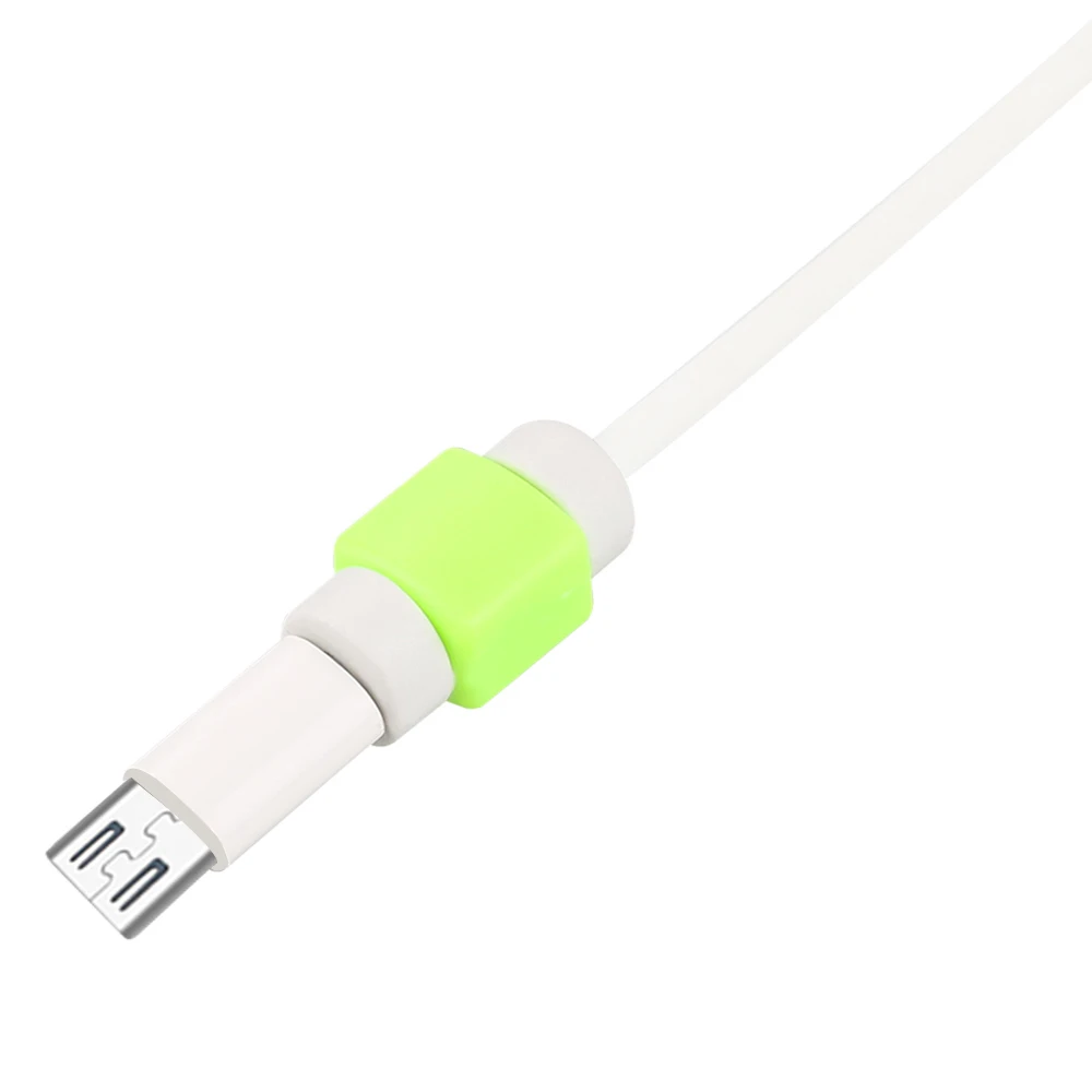 10 шт. силиконовый USB кабель Защита для наушников Abs защита шнура провода крышка намотки шнур держатель для Iphone huawei Xiaomi samsung