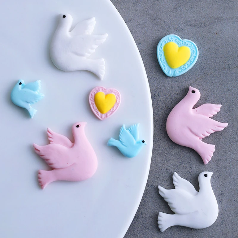 Силиконовая форма Love Dove of Peace помадка инструмент для украшения торта шоколадная