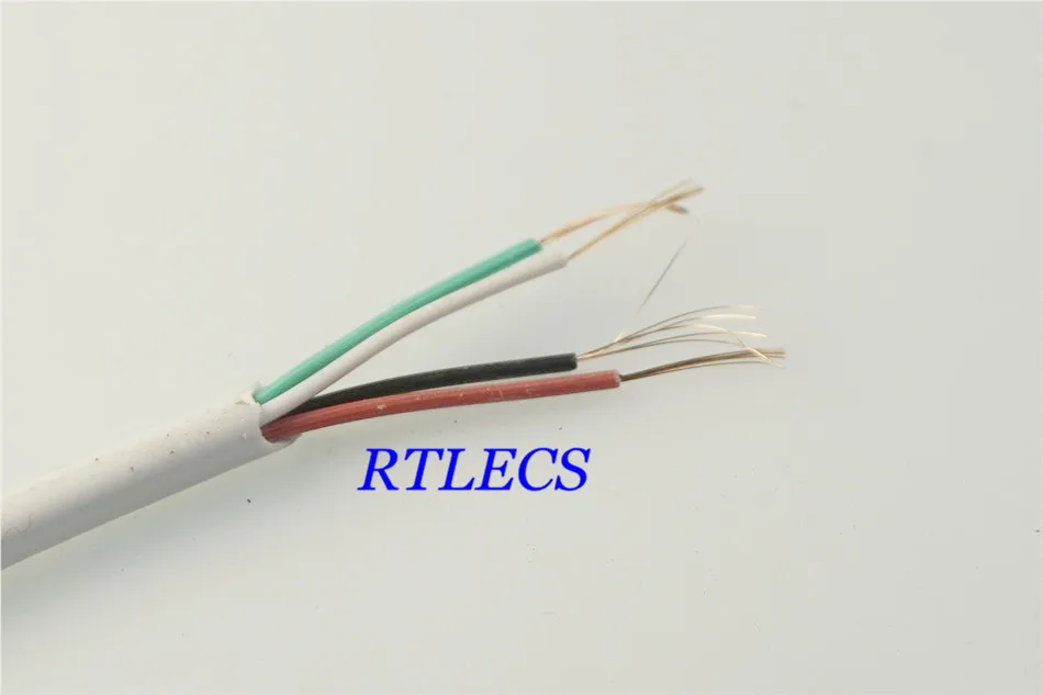 5 метров DIY UL2464 28 AWG 4 ядра кабель для USB мыши клавиатуры данных проводника без