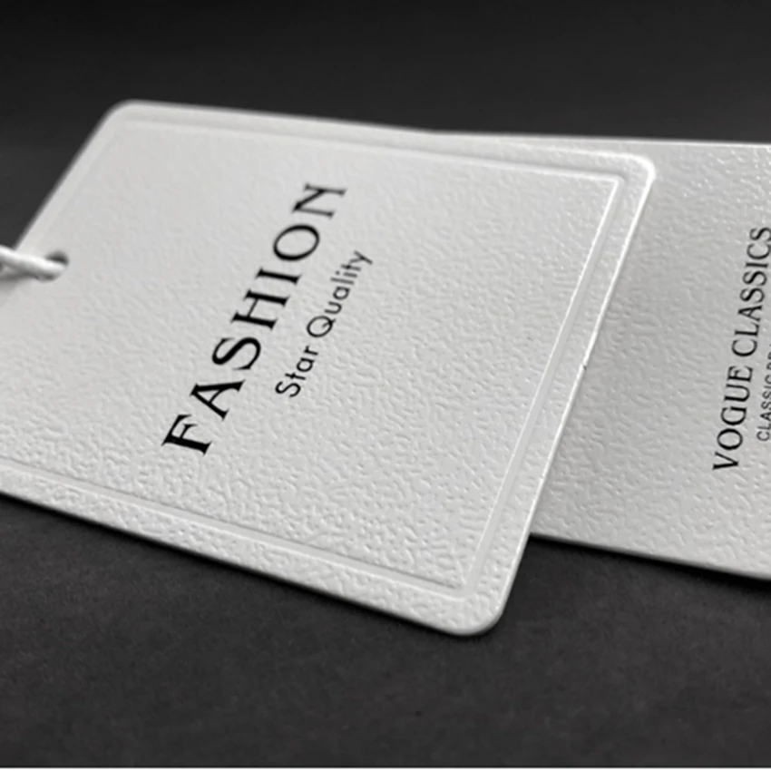 

free shipping 300gsm paper custom hang tags texture paper tags printed clothes tags trademark brand