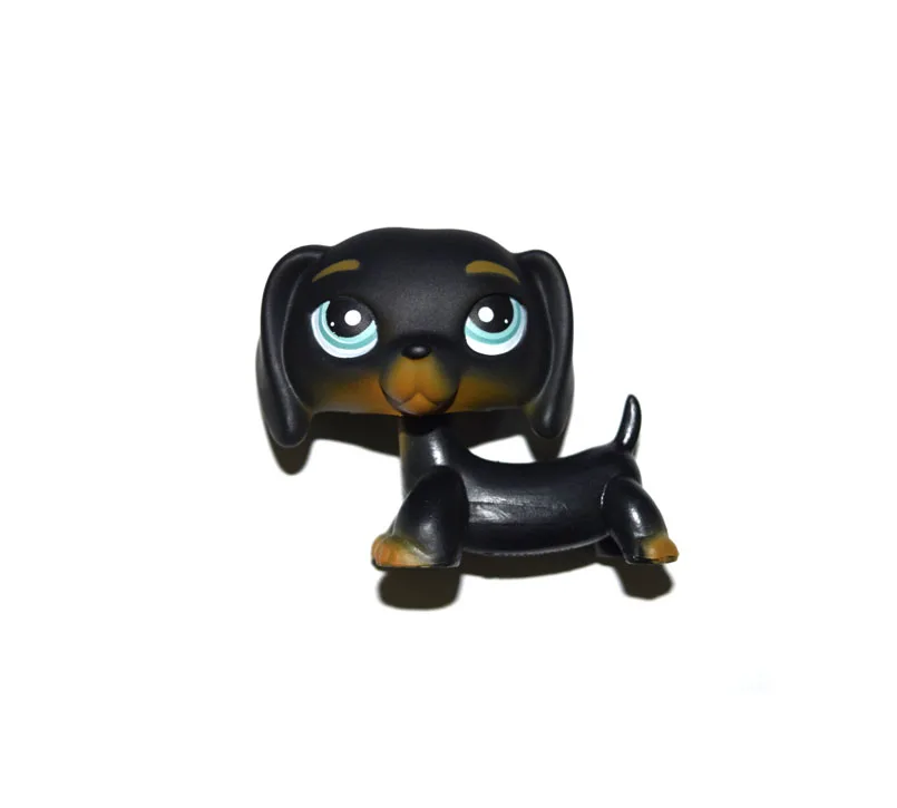 Игрушечная собака такса XMAX черный темно коричневый голубые глаза|pet shop|figure toydog