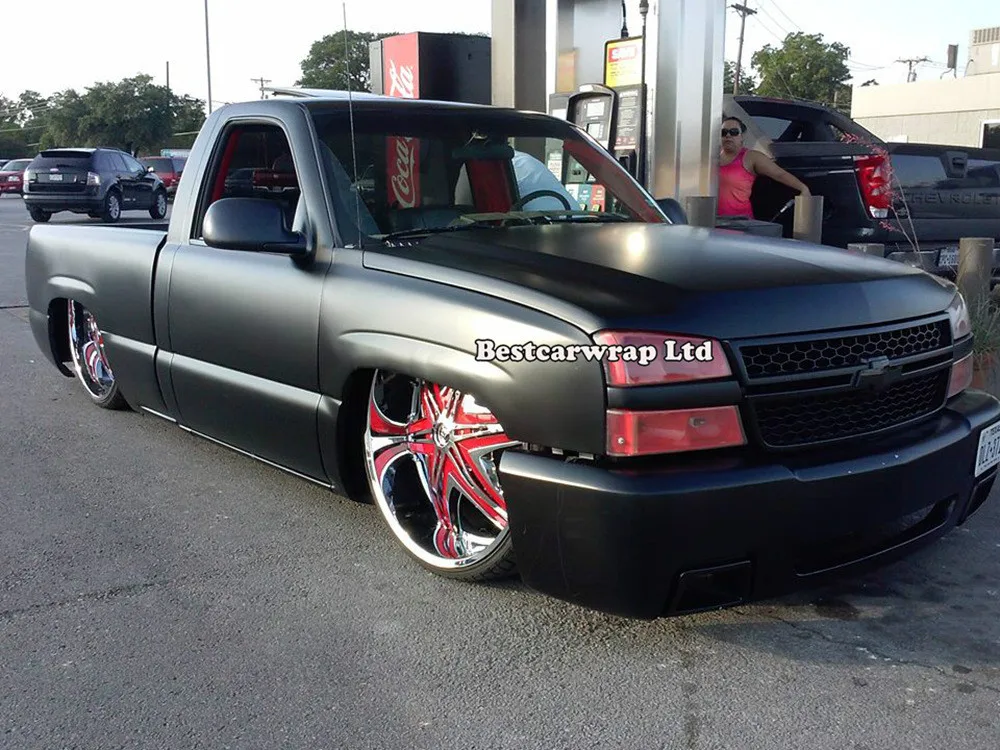 Премиум черный цвет матовая поверхность виниловая пленка с воздушным пузырьком