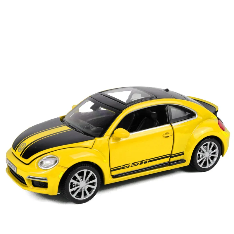 vb32111Y no box Volkswagen Beetle GSR 1:32 С оттягивающейся спинкой из оптического сплава discast уличный металлический бизнес-автомобиль модель детская игрушка - Цвет: vb32111Y no box