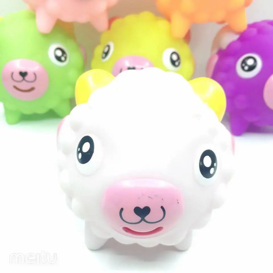 Зажимная игрушка с языком забавная пародия медведя поросенка игрушка милая забавная звуковая игрушка игрушки для снятия стресса животные куклы вентиляционные Детские Игрушки для ванны