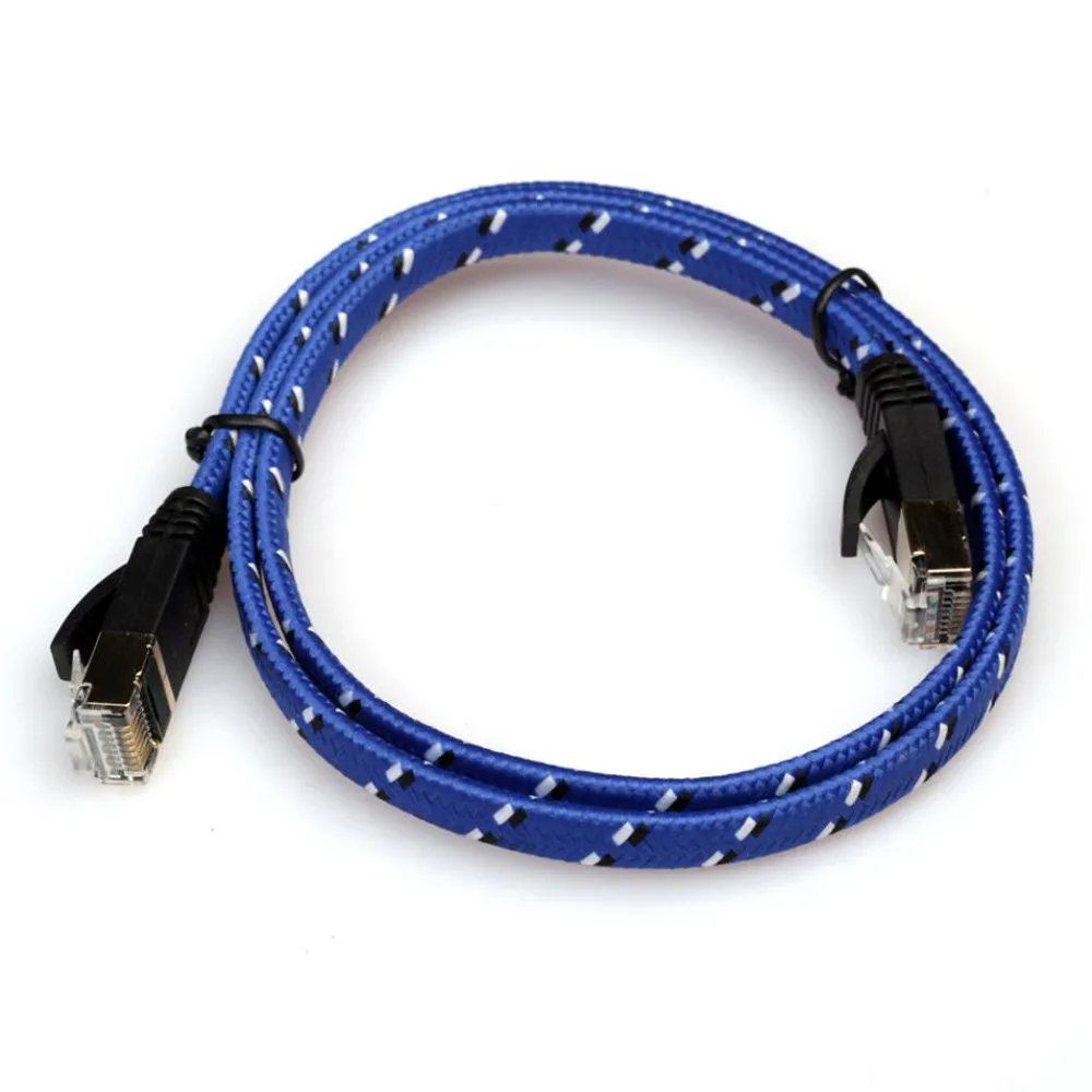 50 см CAT 7 10 гигабитный Ethernet кабельный модем маршрутизатор RJ45 для LAN сетевой адаптер