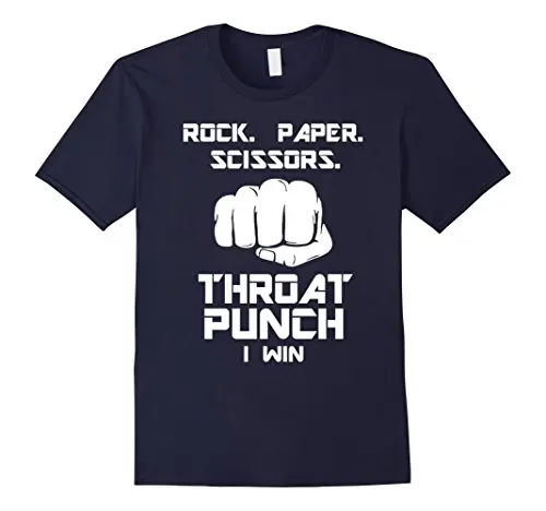 Рок | Бумага ножницы горло удар я Win футболка рукав летние мужские футболки Топы