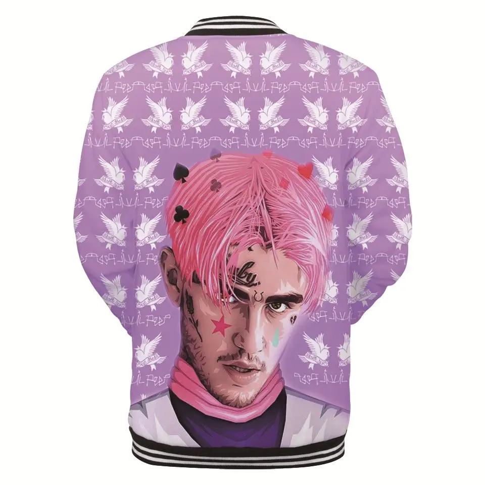 3D бейсбольная куртка Lil Peep модные мужские и женские куртки с поддержкой фанатов