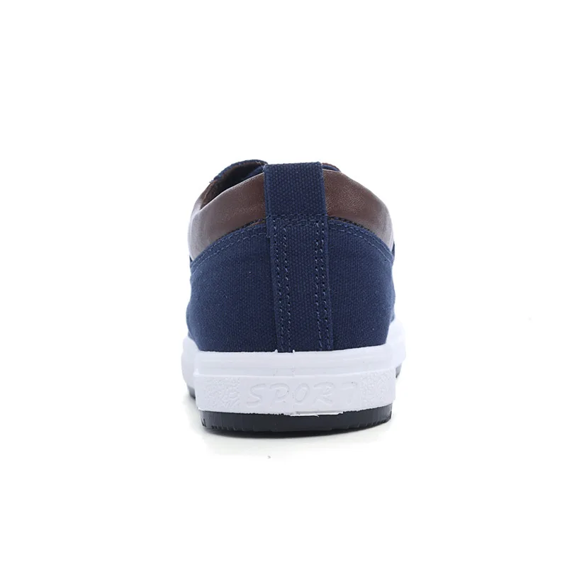COSIDRAM 2017 Canvas AAA Men Shoes Lace-Up Rubber Sole Casual Fashion Male Footwear Plimsolls Blue Autumn RME-254 | Обувь