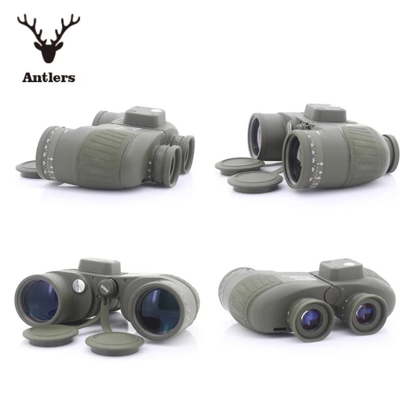 

Military hunting HD Marine Binoculars boshile 10X50 Zoom Rangefinder Compass Telescope Eyepiece Waterproof Nitrogen bak4 black