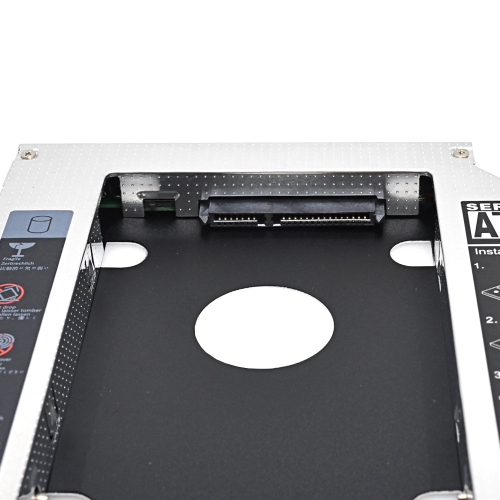 CHIPAL Алюминий Универсальный SATA 3 0 2nd HDD Caddy 12 7 мм 2 5 "Корпус жесткого диска SSD чехол