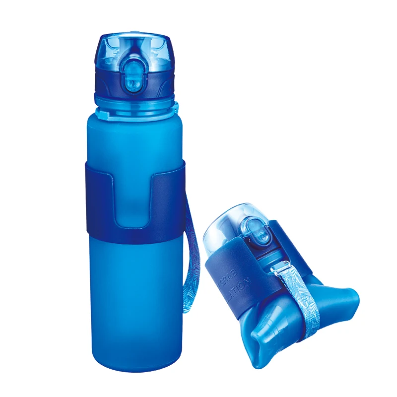 Migecon складная бутылка для воды на открытом воздухе силиконовая альпинизма