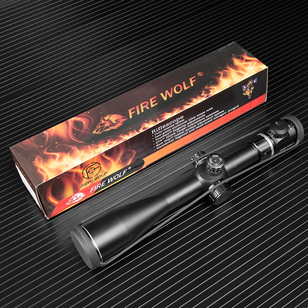 Fire Wolf 6 24X50 винтовочный прицел Регулируемый Красный Зеленый Крест охотничий