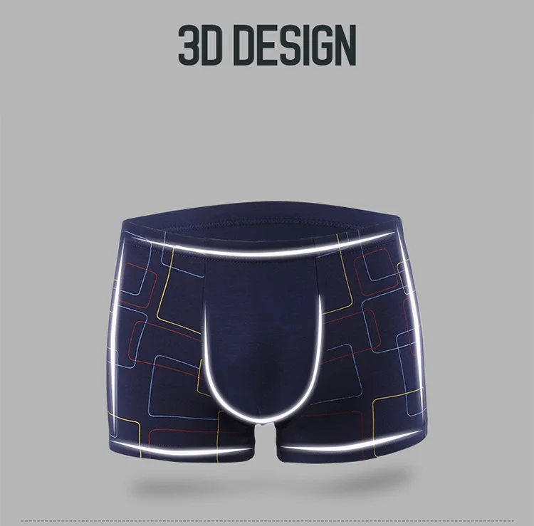 Нижнее белье мужское высококачественные боксеры из бамбукового волокна большие