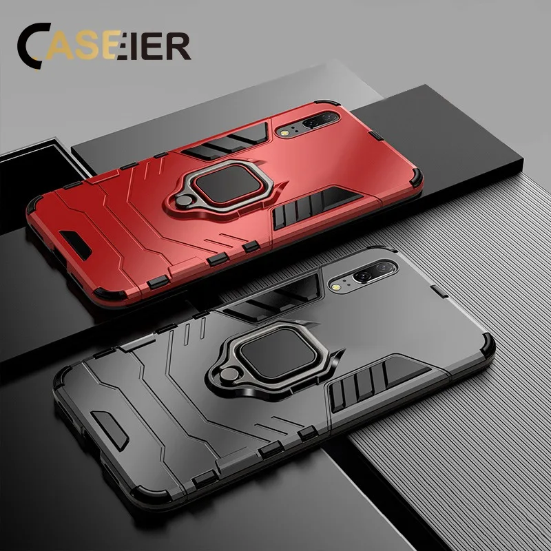чехол на xiaomi redmi note 7 CASEIER противоударный для Xiaomi Redmi Примечание 5 6 8 Pro 4 4X 6A кольцо