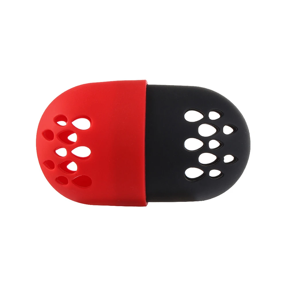 red 1Pcs Hollow Silicone Powder Puff Drying Holder Beauty Pad Makeup Sponge Display Rack Cosmetic Blender Sponge Case Puff Holder - Цвет: red