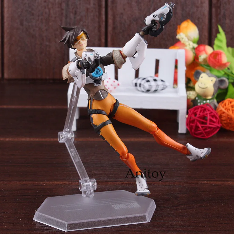 Figma 352 игровой персонаж Tracer фигурка ПВХ фигурка подвижная игрушка Figma Tracer кукла фигурки