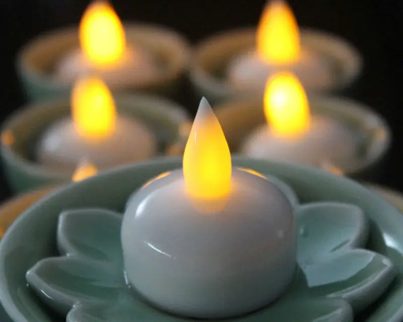 120 шт. водонепроницаемый беспламенный поплавок светодиодный светильник на