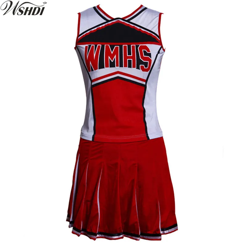 Сексуальный костюм черлидера для старшеклассниц униформа выступлений нарядное