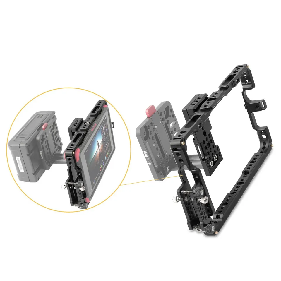 Клетка SmallRig для монитора с солнцезащитным козырьком ATOMOS Shogun Инферно/Ниндзя