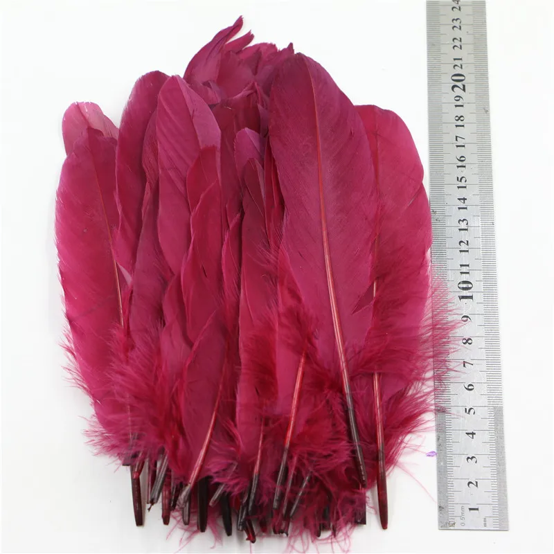 Украшения для свадебвечерние 17-21 см винно-красное окрашенное натуральное