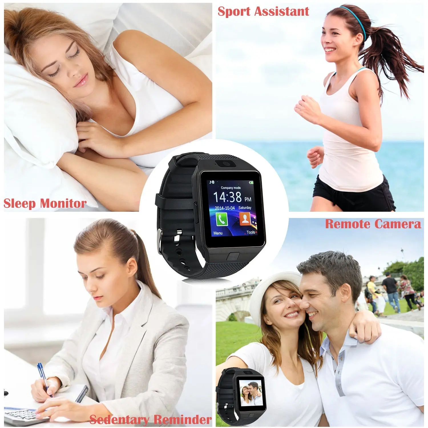 DZ09 Bluetooth Смарт часы Smartwatch часы телефон Поддержка SIM TF карта с камерой для Android IOS телефонов мужчина женщина