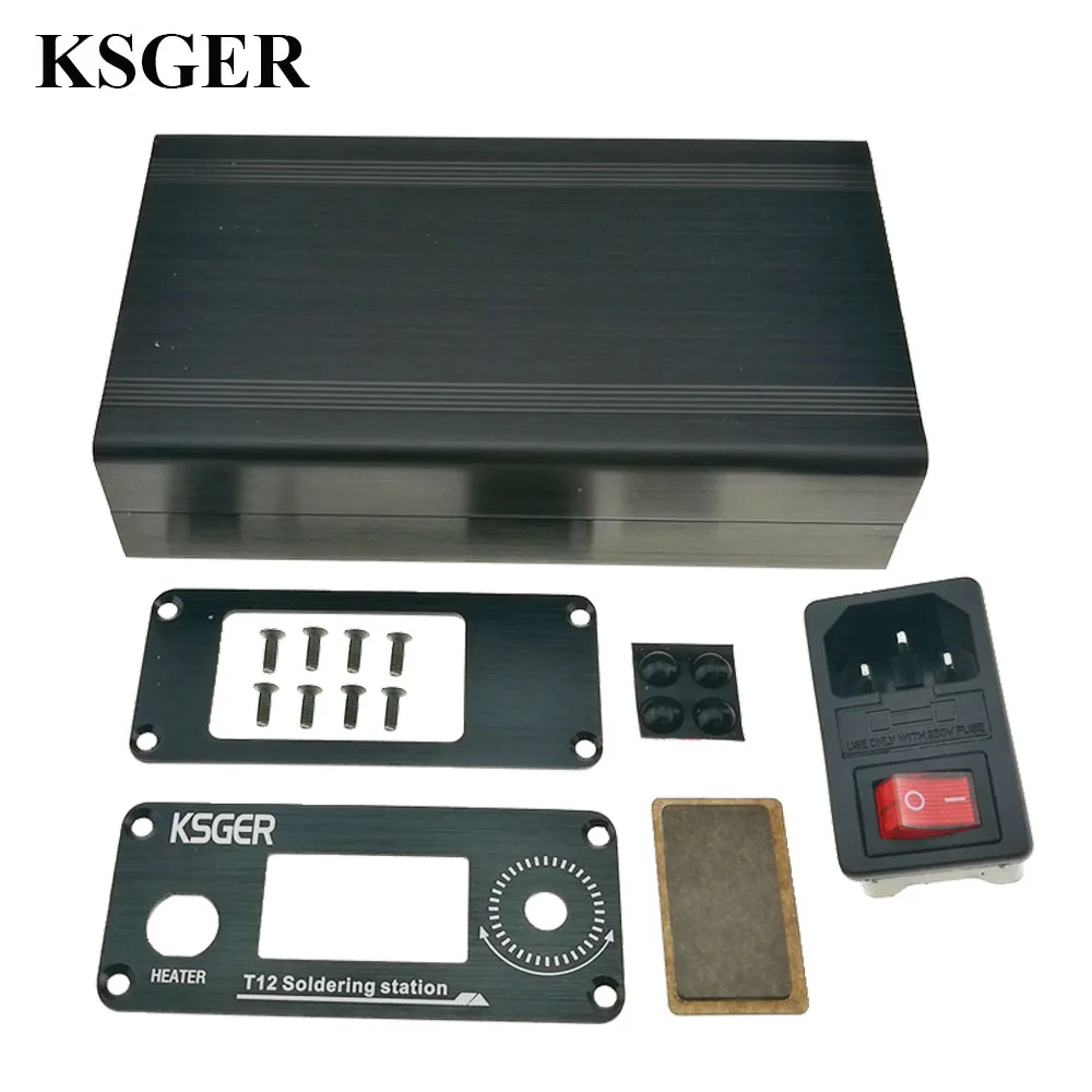 KSGER T12 чехол из алюминиевого сплава STM32 OLED паяльник станция DIY Электронные наконечники контроллер сварочные инструменты V2.1S V2.0 V3.0