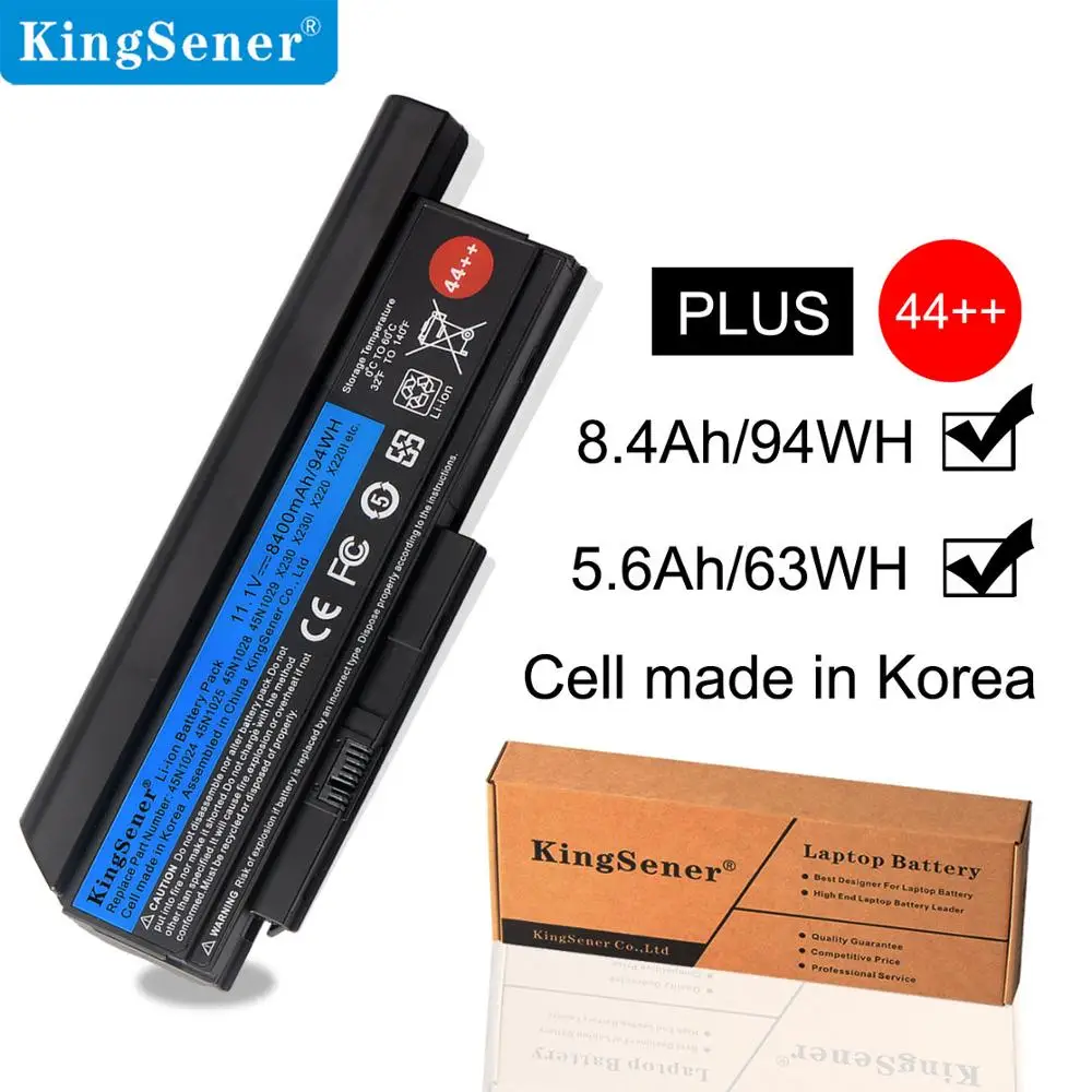 KingSener ноутбука Батарея для lenovo Thinkpad X230 X230I X230S 45N1029 45N1028 45N1025 45N1024 45N1172 8.4Ah/94WH 9 ячеек 44
