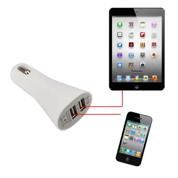 Автомобильное зарядное устройство Kebidu с двумя USB портами 2 порта 5 В 1 А для Iphone 6 6S