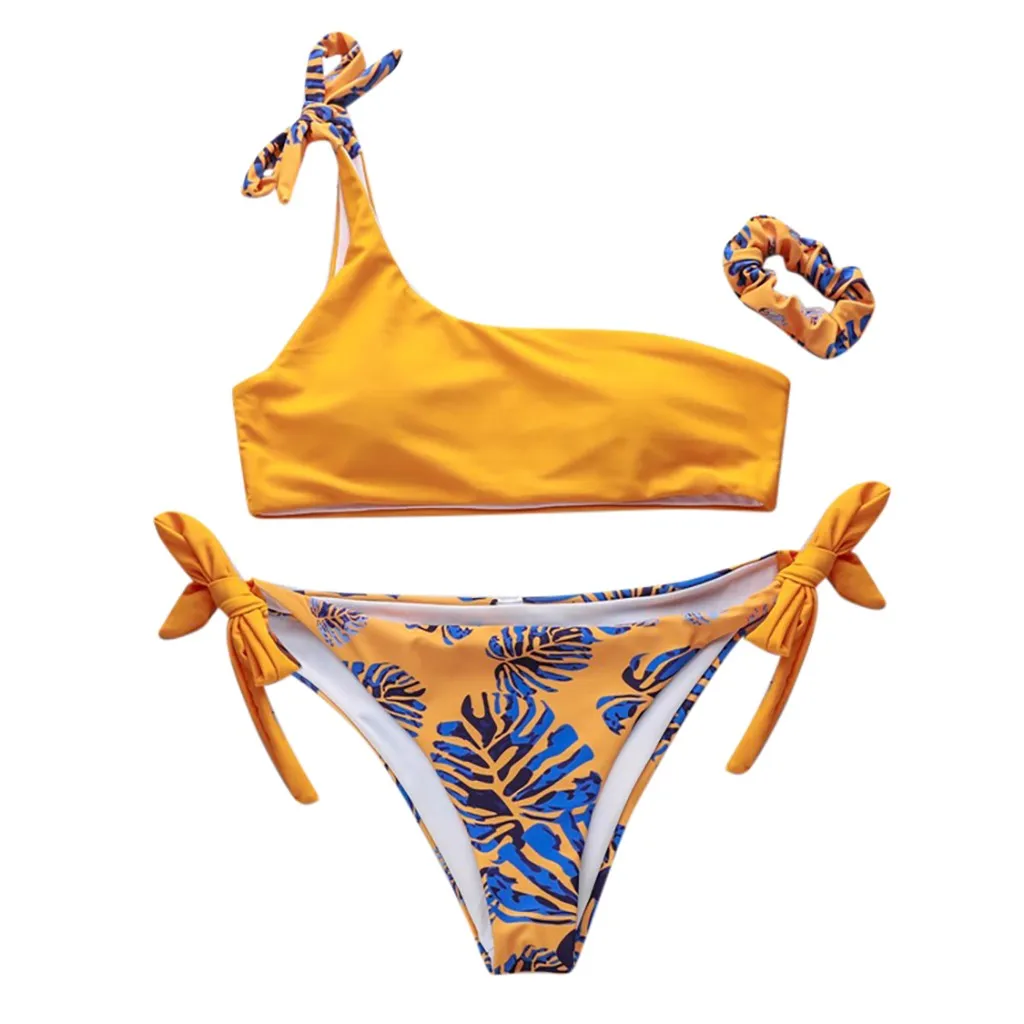 Танкини купальники Женский раздельный бандажный купальник комплект бикини