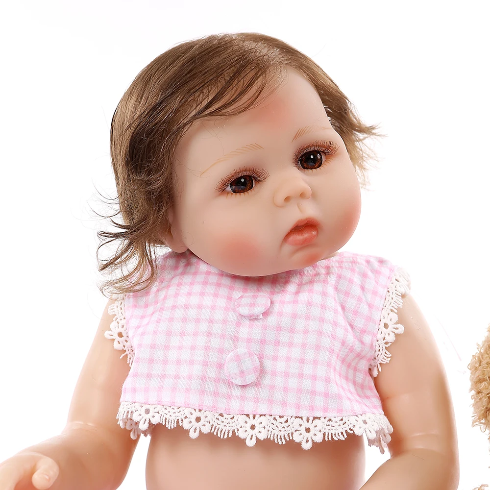 48 см Премиум bebe Реалистичная мягкая детская игрушка для ванны в розовом платье с