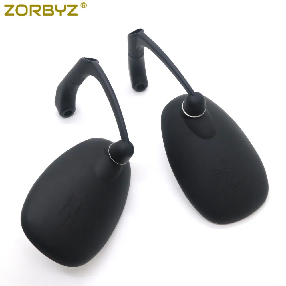ZORBYZ мотоциклетное черное L образное Ретро овальное боковое зеркало заднего вида