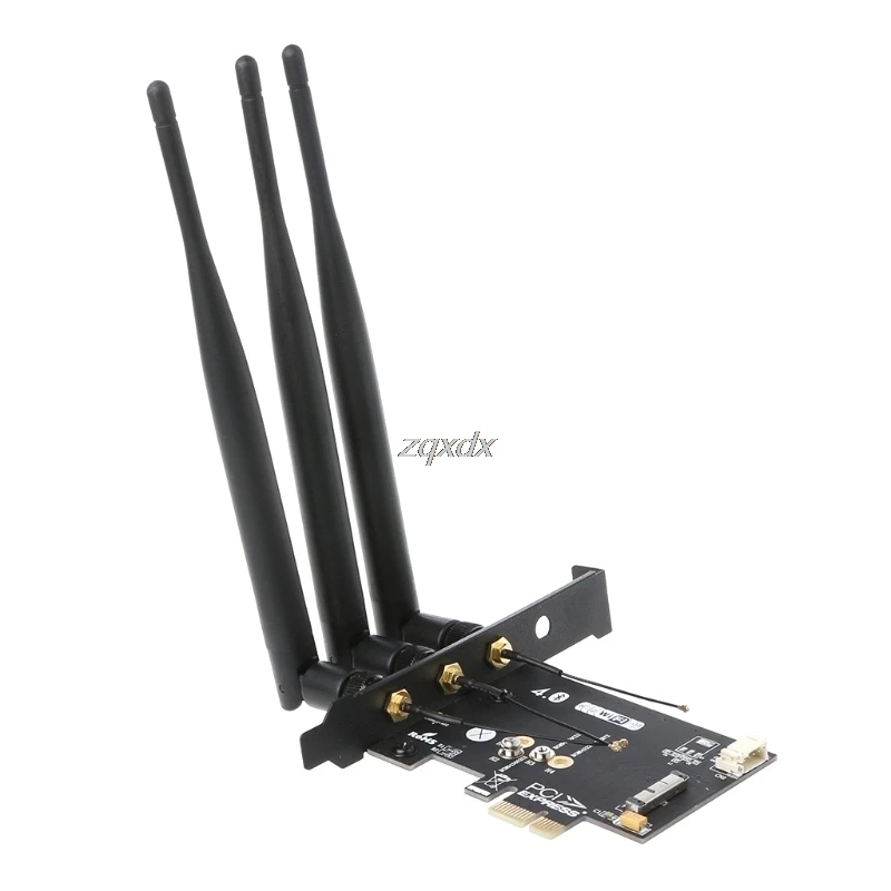 WiFi+ Bluetooth 4.0 Wireless Card To Mini PCI-E 1X Adapter For PC/Hackintosh Whosale&Dropship