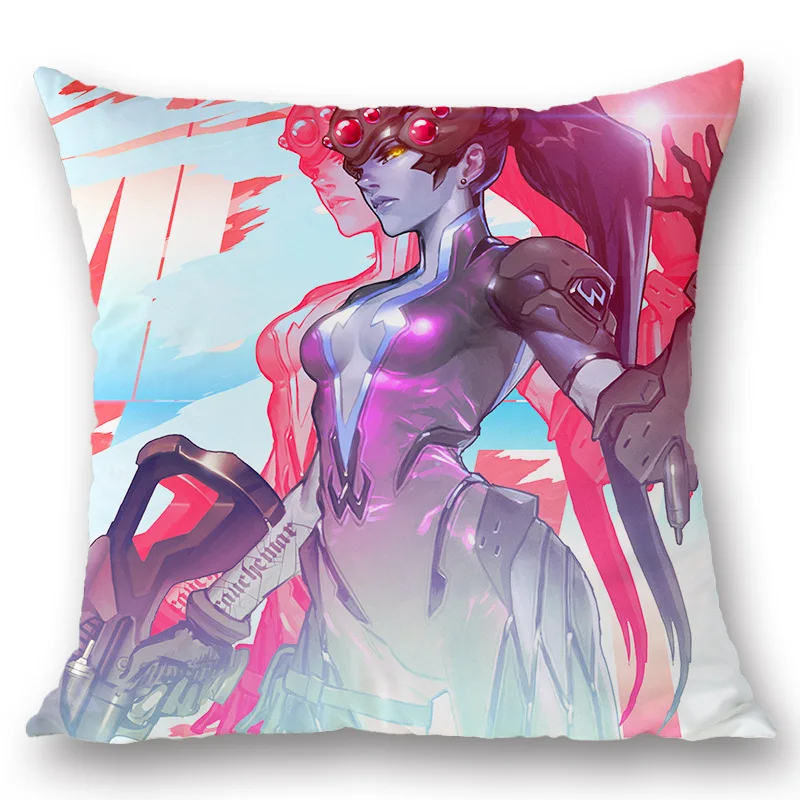 Amellor 45*45 см накладные подушки OW Dva Mei Reaper Genji Подушка Двусторонняя Solf Автомобильная