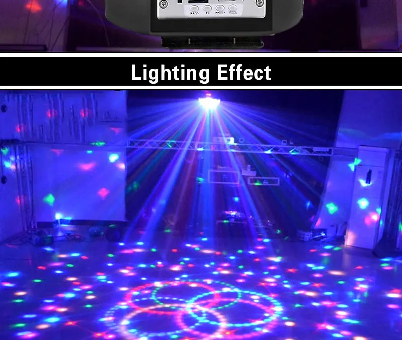 9 цветов Bluetooth дискотечное освещение динамик MP3 Светодиодная лампа диско-шар RGB сценическая лампа DJ проектор Лазерный музыкальный плеер рождественские Вечерние огни