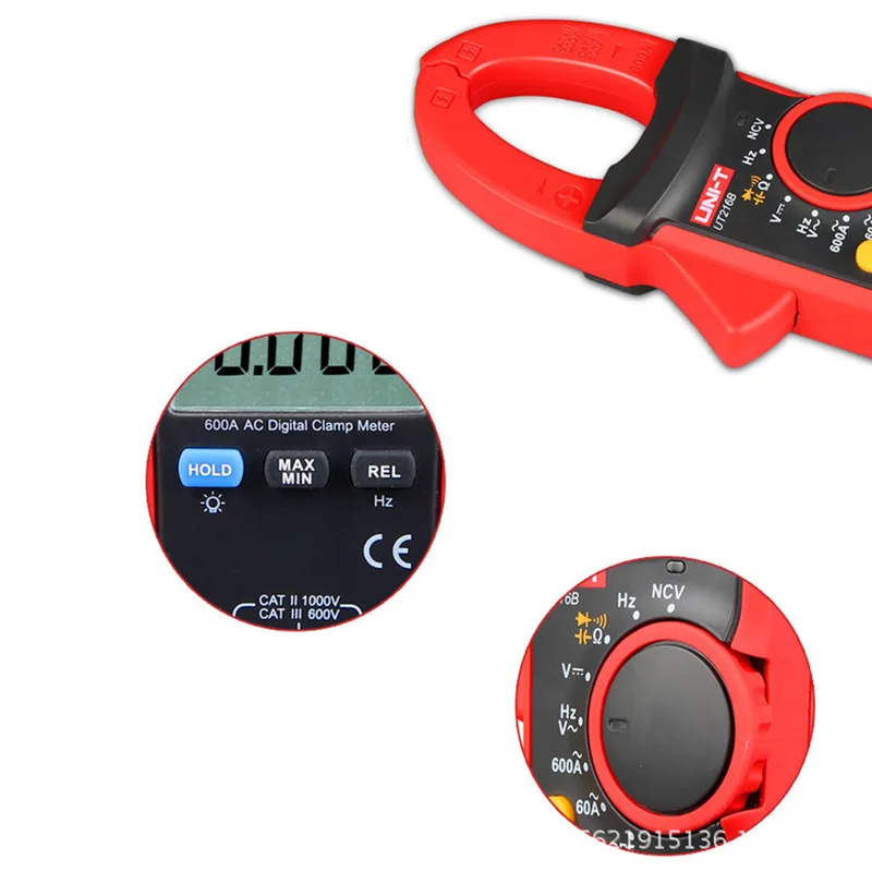 UNI T мультиметр зажим UT216B True RMS цифровые клещи Автоматический диапазон тока для