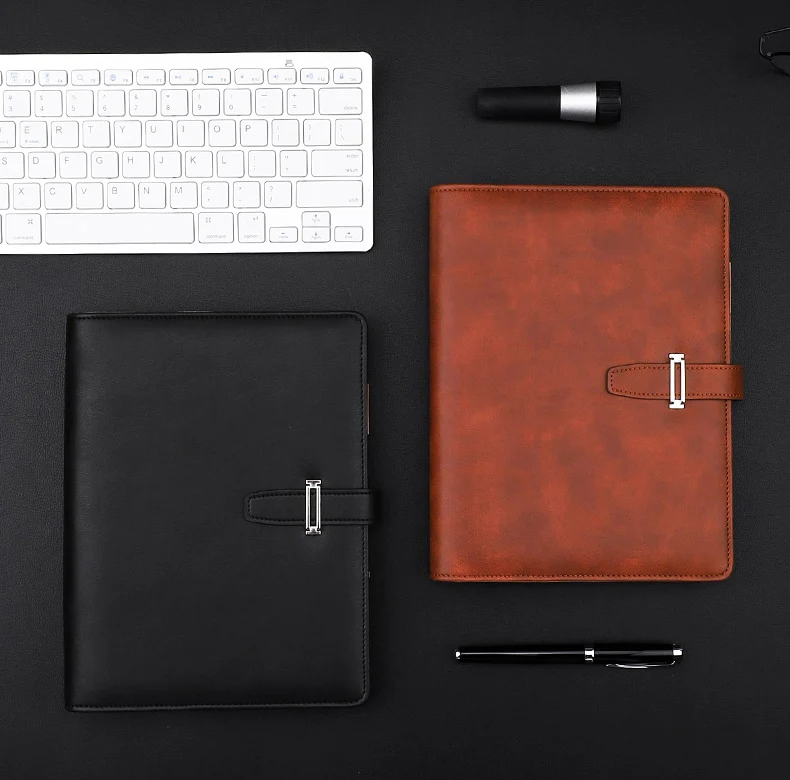 Свободный Лист Бизнес Ретро Кожа PU календарь блокнот съемный