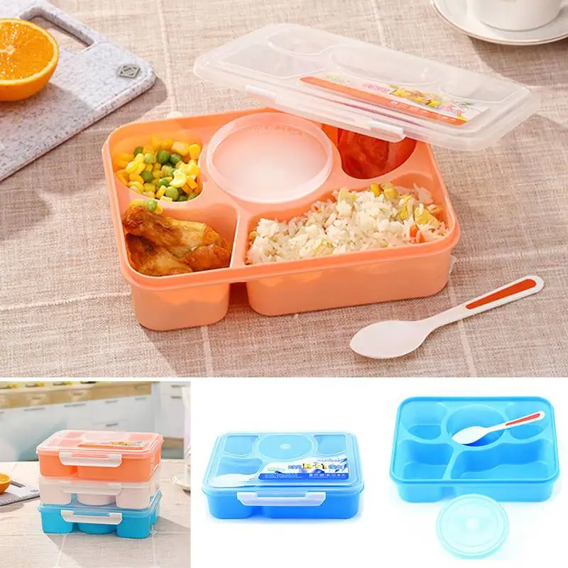 Microwaveable еды суп коробка для пикника еда контейнер фруктов с ложкой фруктового