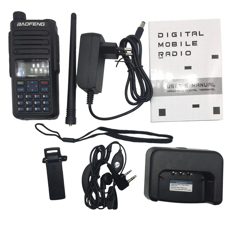 BaoFeng Dual Time slot Walkie Taklie DM-1801 DMR Портативное двухстороннее радио цифровое Anolog двухрежимное Tier I/II VHF UHF двухдиапазонное 5 Вт