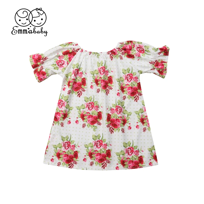 Toddler Kids Baby Girls Dress Autumn Long Sleev Princess Floral Sleeve Party Tutu Dresses Headband Clothes Outfit | Детская одежда и