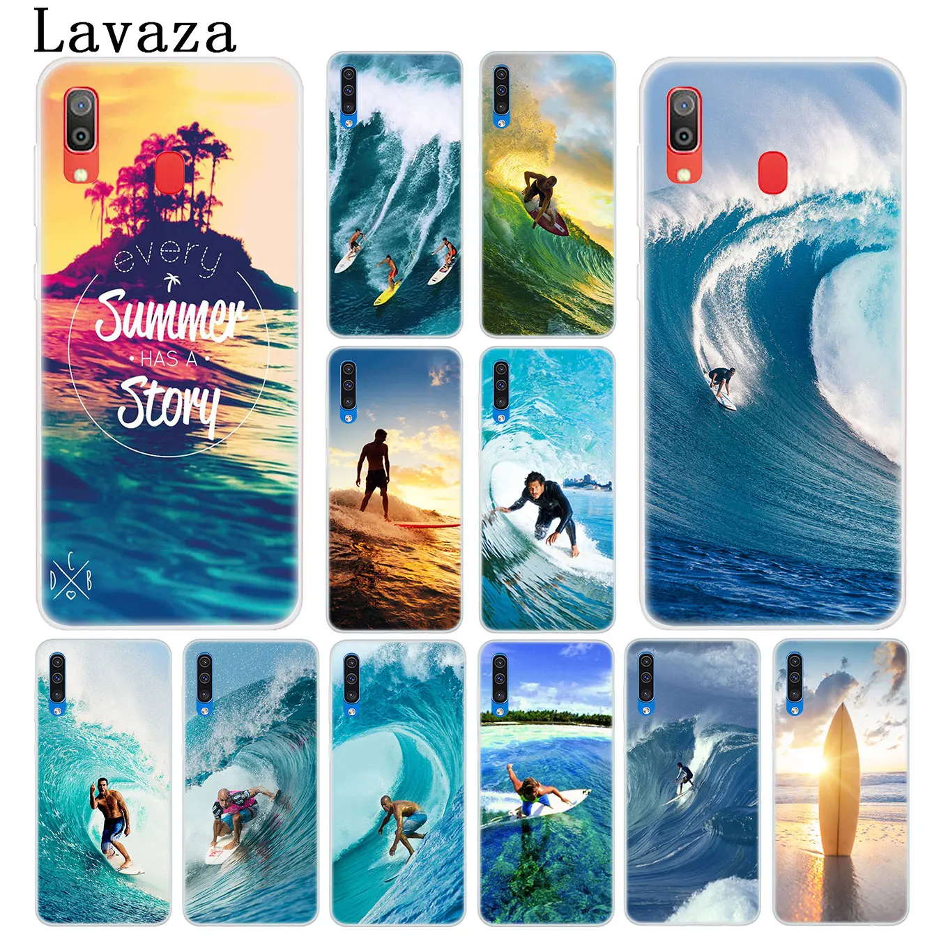 Чехол для телефона Lavaza Sea wave surf summer surfing ocean Samsung Galaxy A10 A20 A30 A40 A50 A60 A70 M40 M30 M20 M10