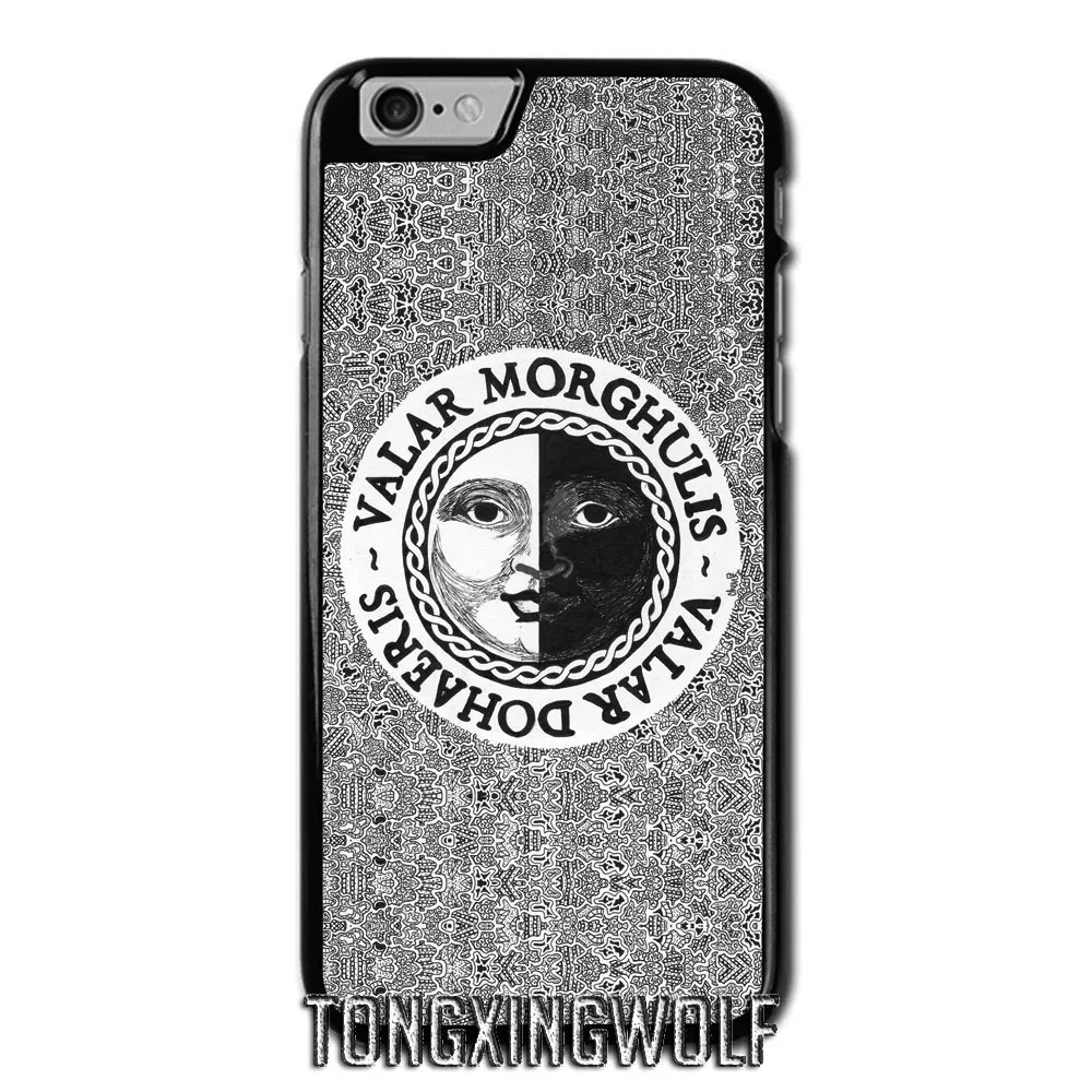 Валар моргулис Игра престолов чехол для iPhone 4S 5S SE 6 S 7 8 XR XS Max samsung Note 9 S5 S6 S7 край S8 S9