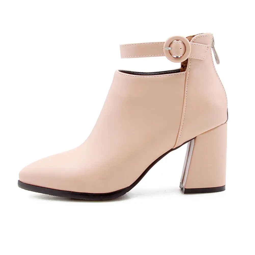 fanyuan 2019 Plus Size 32-47 Add Fur Winter Boots Woman Shoes Ankle Pointed Toe Hot Sale Women Female Booties | Обувь