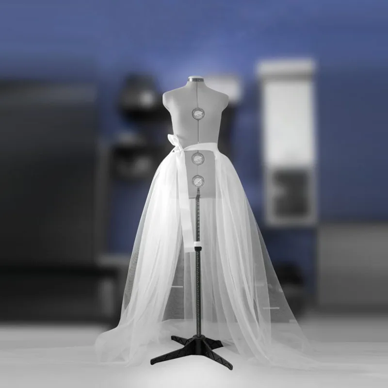 Свадебная длинная юбка из отстегивающегося тюля белая макси с атласной лентой|long