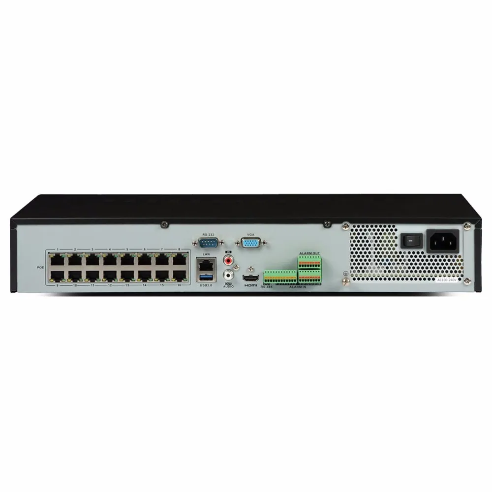 Hikvision cctv видео рекордер NVR встроенный Plug Play 4K DVR DS-7716-K4/16 P 16ch PoE 8mp ip камера охранная