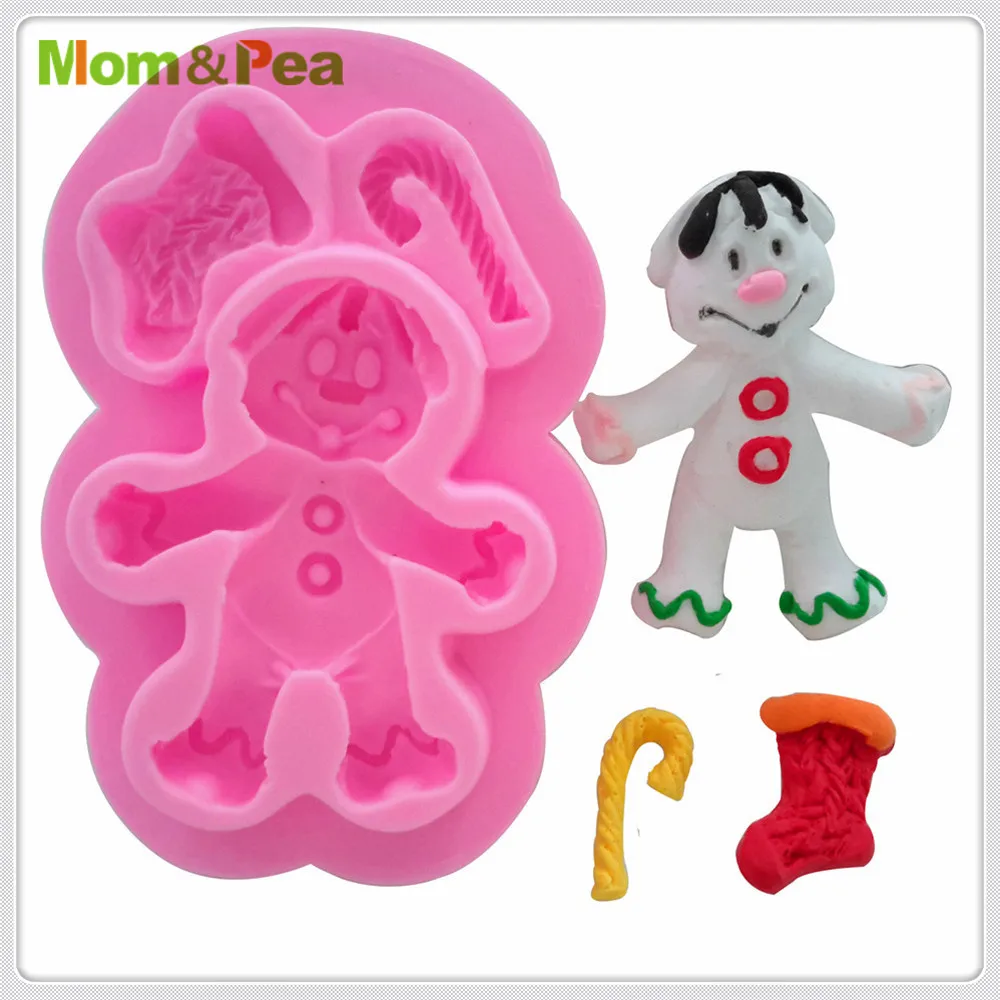 Mom & Pea MPA1826 силиконовая форма в форме имбирного человечка для украшения торта