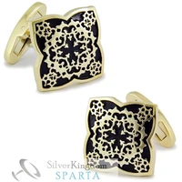 sparta ottoman plated with gold cufflinks mens cuff links free shipping