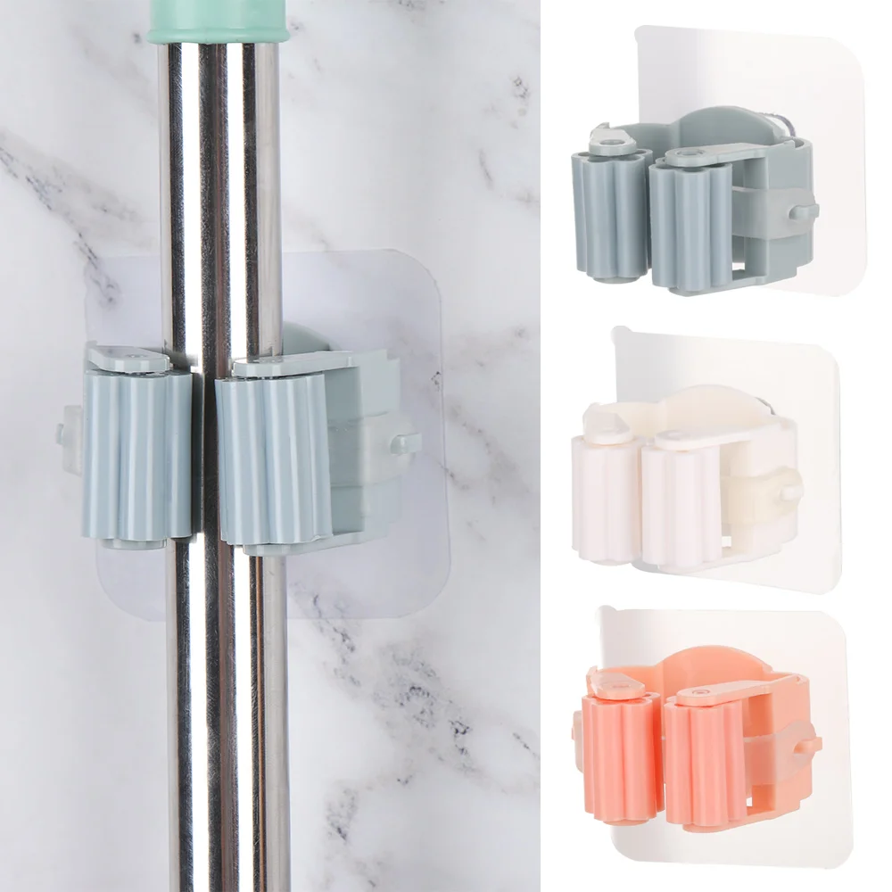 Настенный держатель для швабры 1 шт. вешалка кухонной щетки самоклеящаяся полка