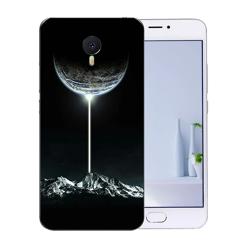 Чехлы для телефонов Meizu M3 Note мягкая задняя крышка с рисунком космический мир Blue