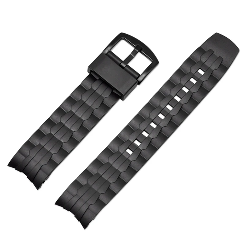 Watch Band Strap Pin Buckled PU Leather Wristwatch Bands Replacement Accessories For Casio Edifice Series EF-550/EF-523